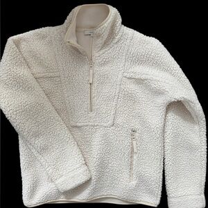 Vince Cream Sherpa Fleece, S
